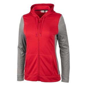 NWT Clique Cardinal Red Helsa Sport Colorblock Lady Full Zip